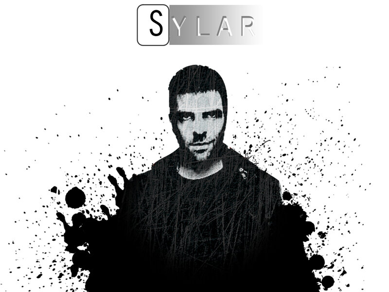 Sylar portrait with ink splatter