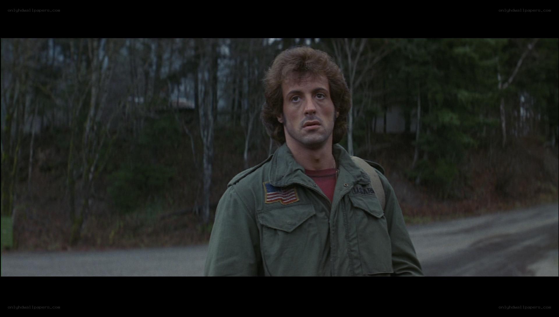 Sylvester Stallone in a military jacket