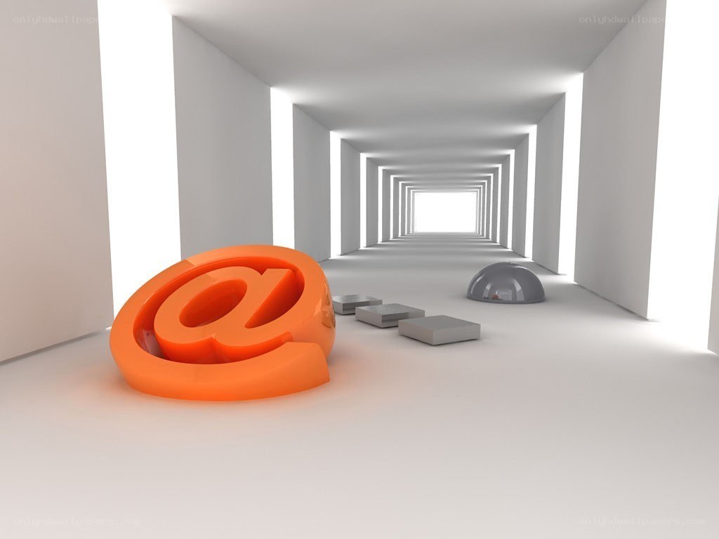 @ symbol in a white corridor