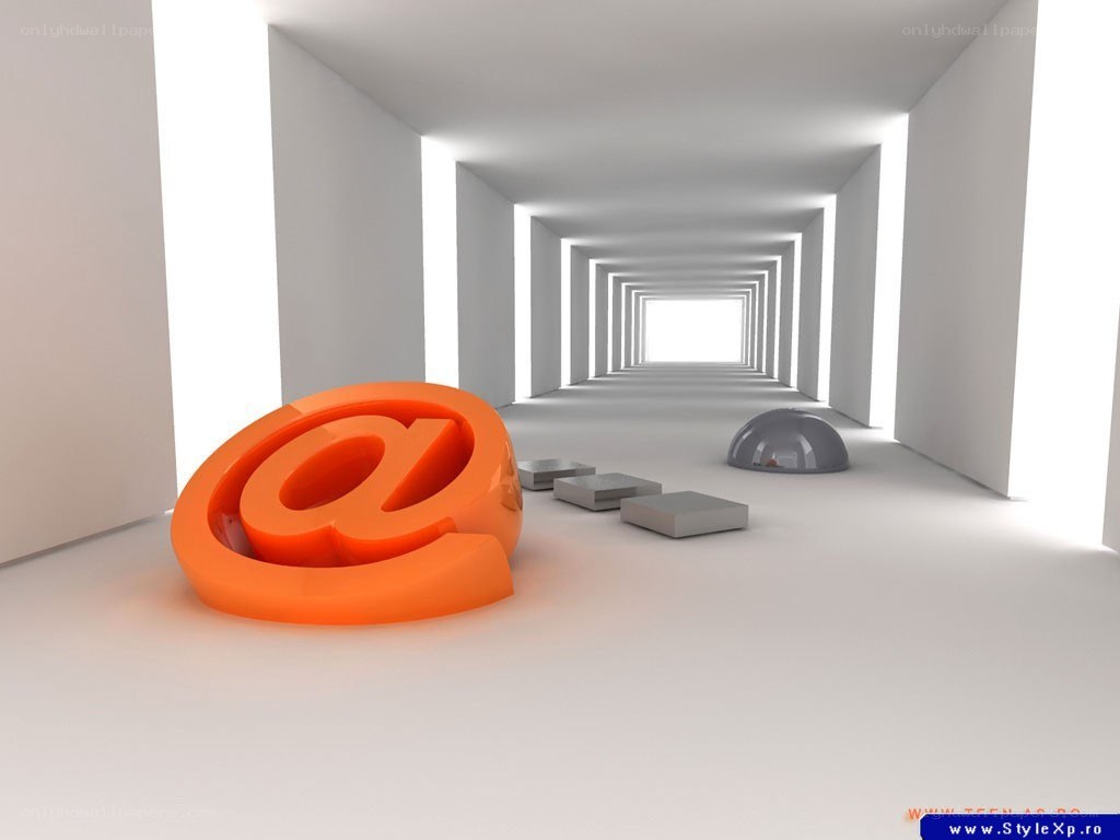 @ symbol in a white corridor