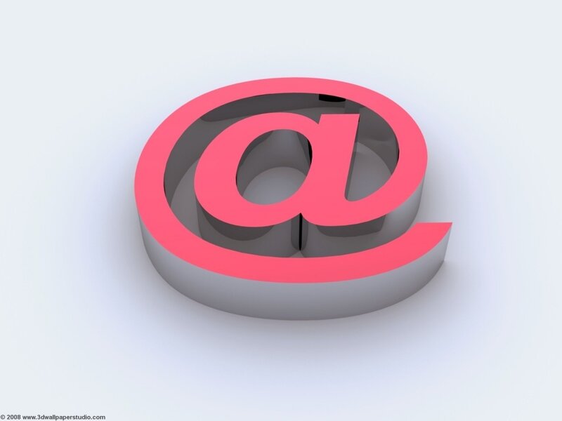 @ symbol in pink and gray