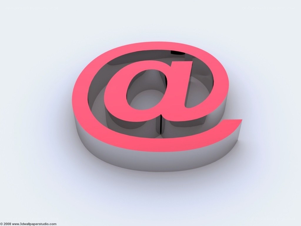 @ symbol in pink and gray