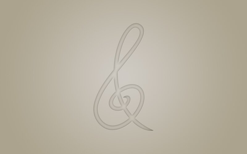& symbol on beige background