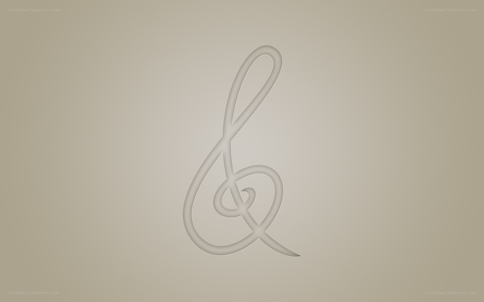 & symbol on beige background