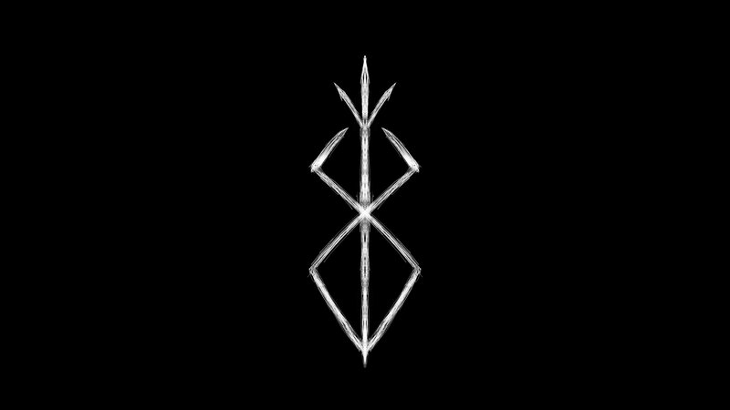 Symbol on Black Background