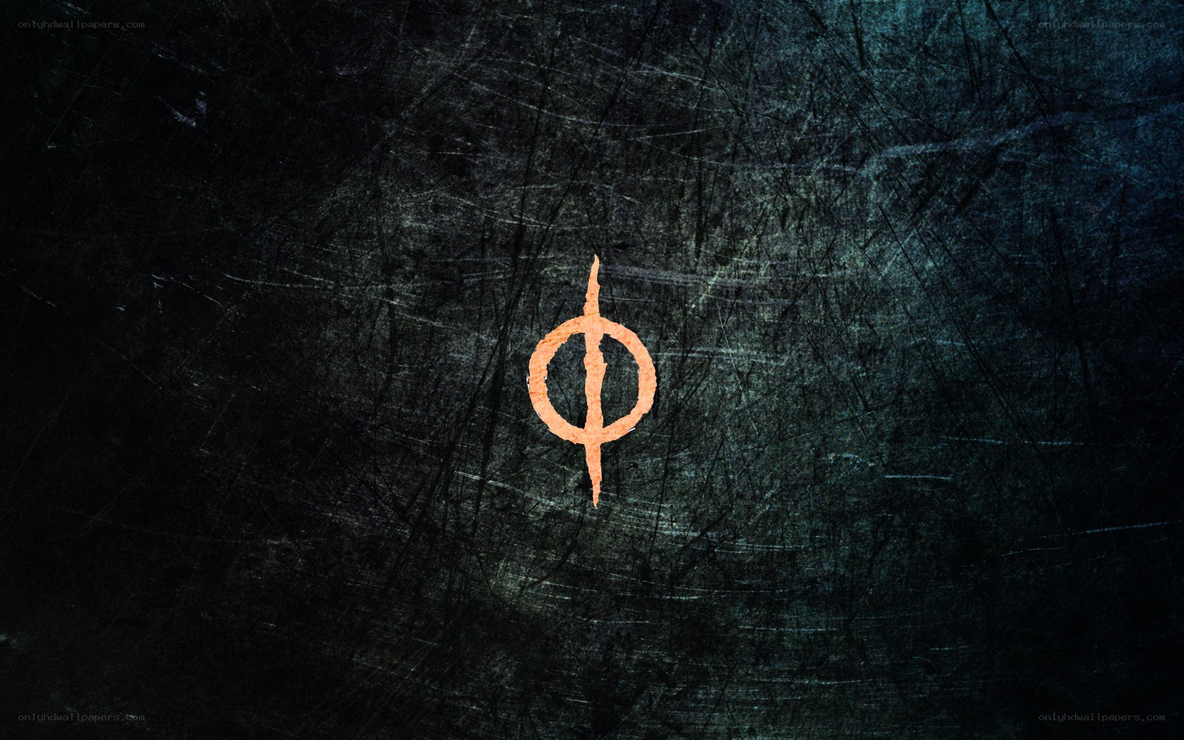 symbol on dark textured background