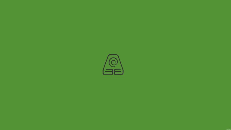 Symbol on Green Background