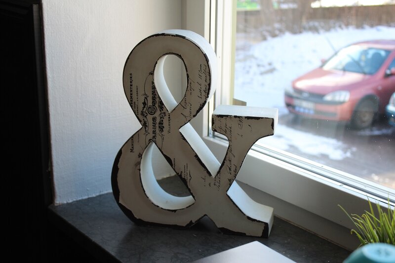 & Symbol on Windowsill