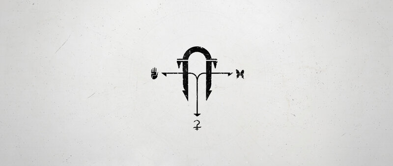 Symbol with Hand and Butterfly