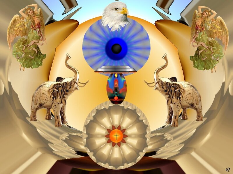 Symbolic spiritual composition