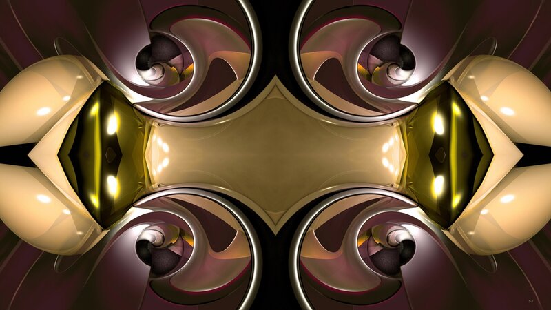 symmetrical abstract fractal design