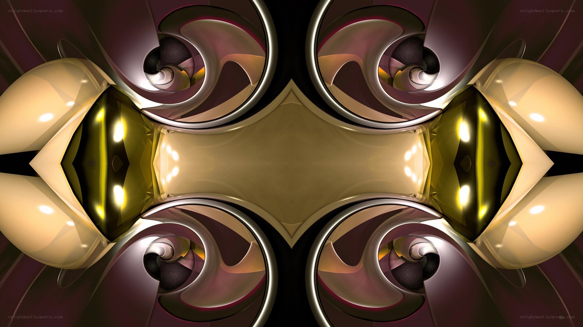 symmetrical abstract fractal design