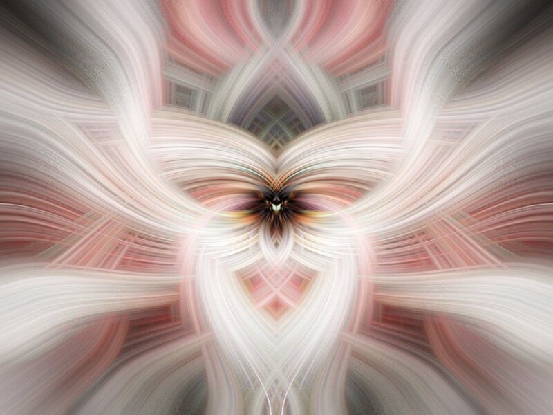 Symmetrical abstract light pattern