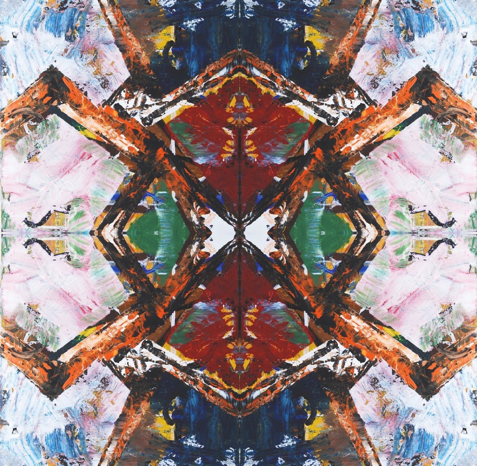 Symmetrical abstract painting