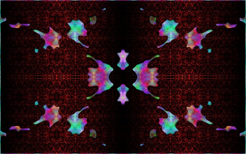 Symmetrical Abstract Pattern — Black, Hypnotic, Digital Art