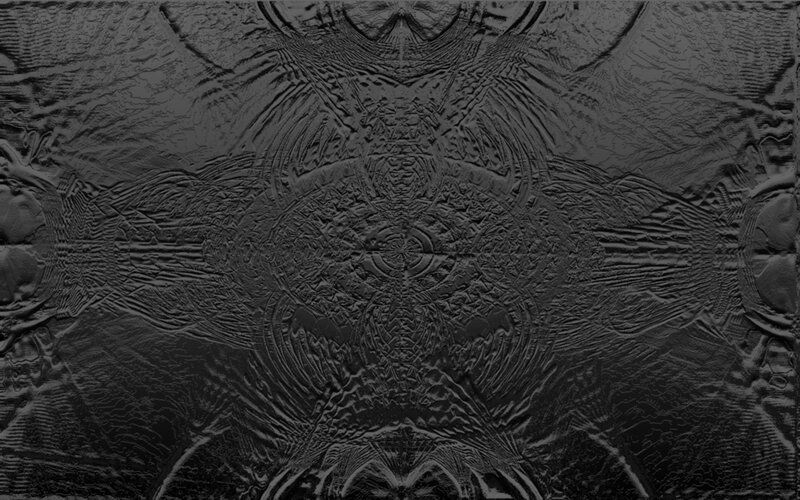Symmetrical Abstract Pattern — Black, Textured