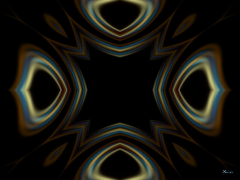 Symmetrical Abstract Pattern — Black