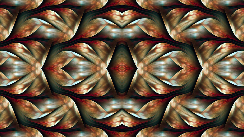 Symmetrical Abstract Pattern — Brown, Hypnotic, Color