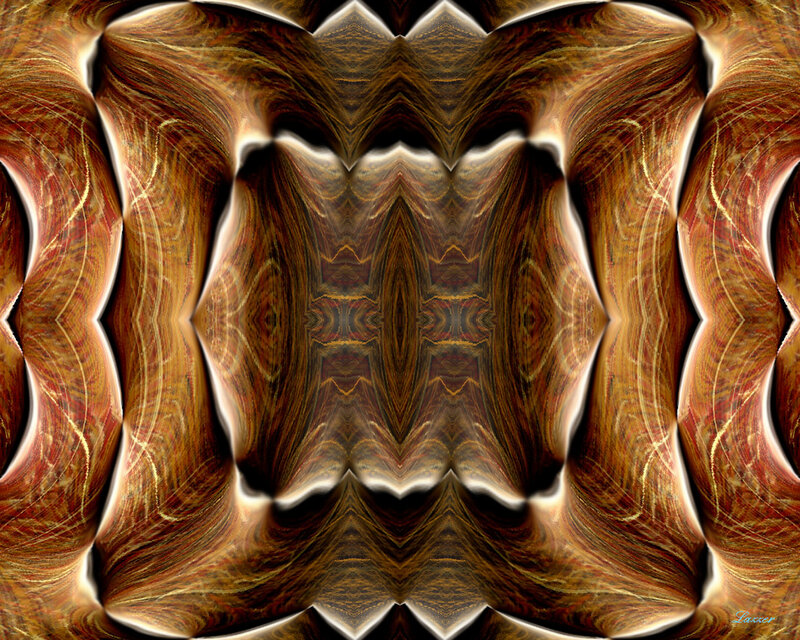 Symmetrical Abstract Pattern — Brown, Hypnotic