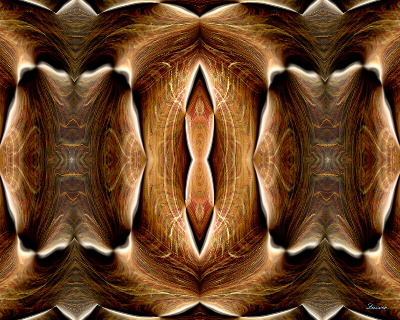 Symmetrical Abstract Pattern — Brown