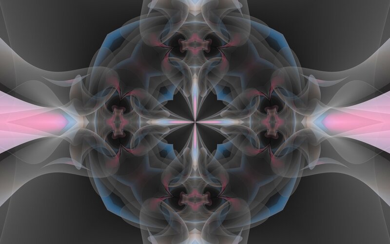 Symmetrical Abstract Pattern — Gray