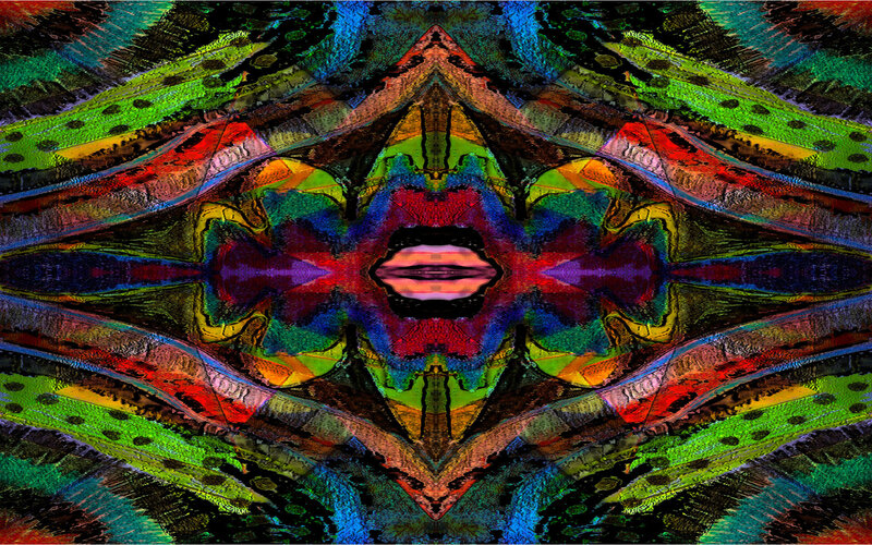 Symmetrical Abstract Pattern — Green