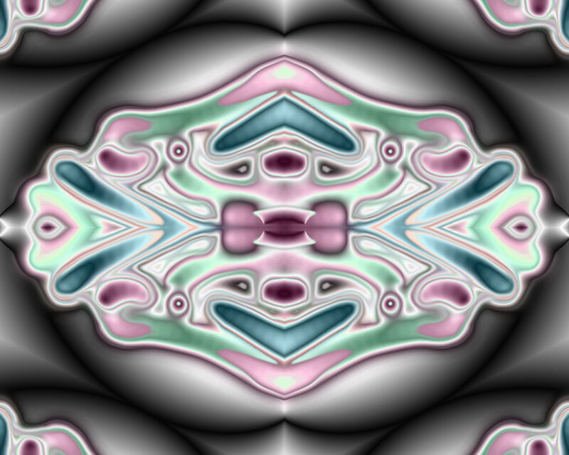 Symmetrical Abstract Pattern — Pink, Calm