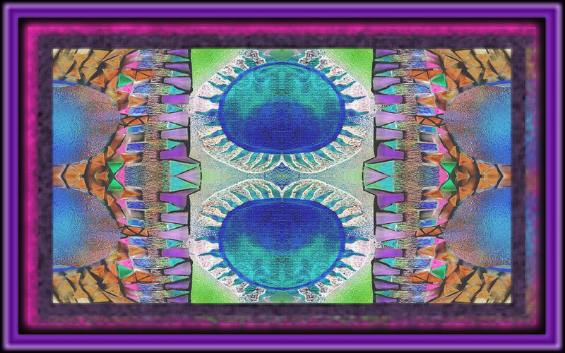 Symmetrical Abstract Pattern — Purple