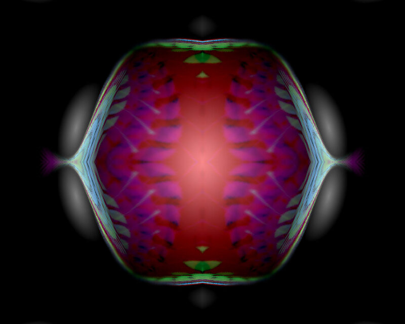 Symmetrical Abstract Pattern — Red, Hypnotic