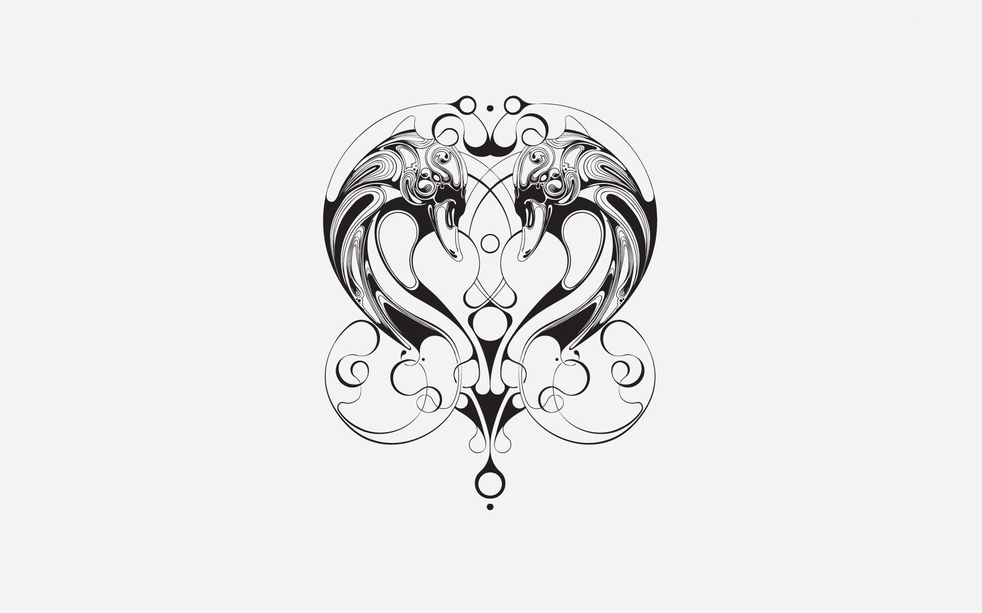 symmetrical black and white design
