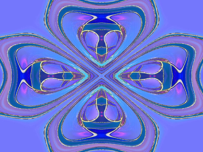 Symmetrical Blue Pattern — Calm