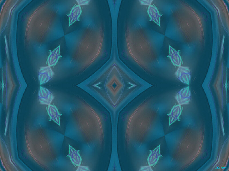 Symmetrical Blue Pattern — Hypnotic