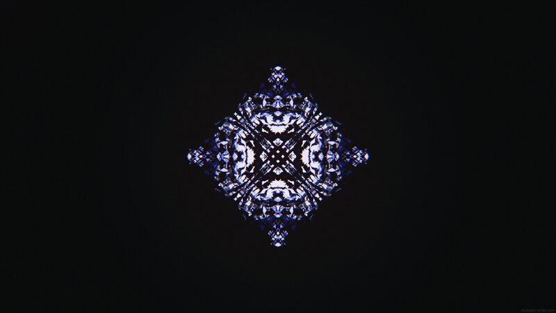 Symmetrical Blue Pattern — Mysterious