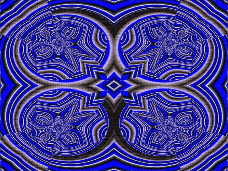 Symmetrical Blue Pattern