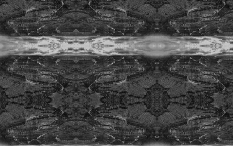 symmetrical canyon landscape
