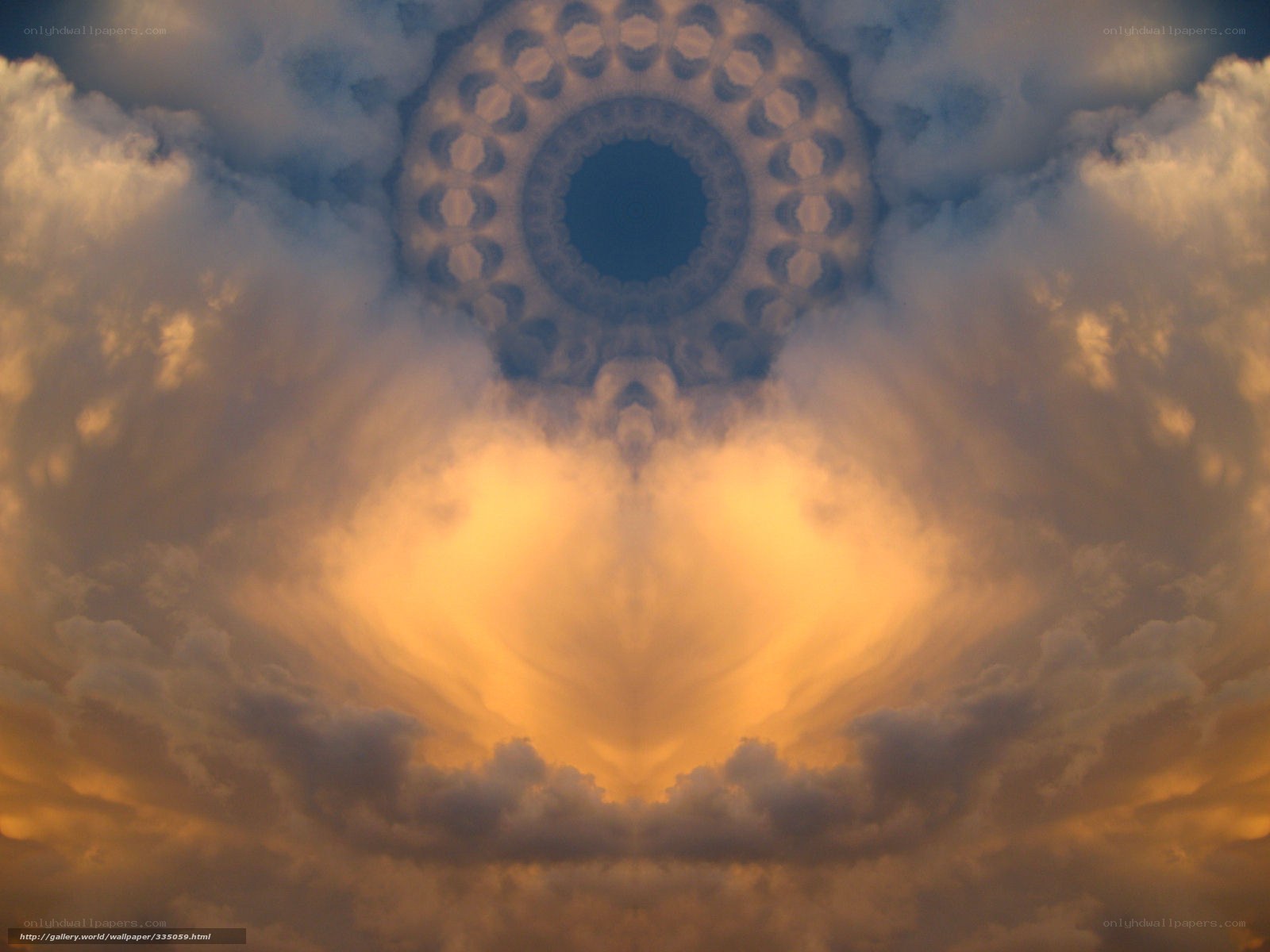 Symmetrical cloud formation