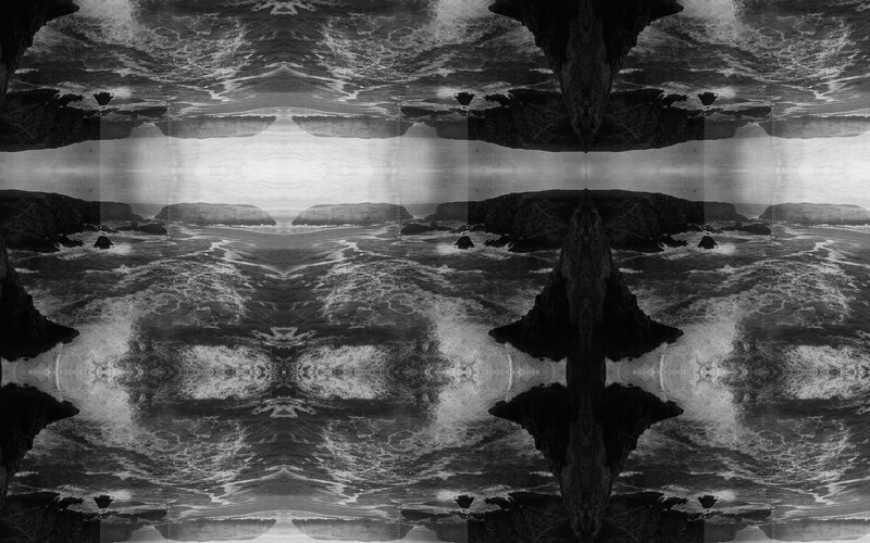 Symmetrical coastal landscape