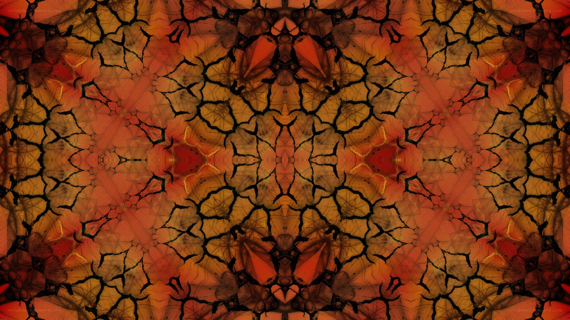 symmetrical cracked earth pattern