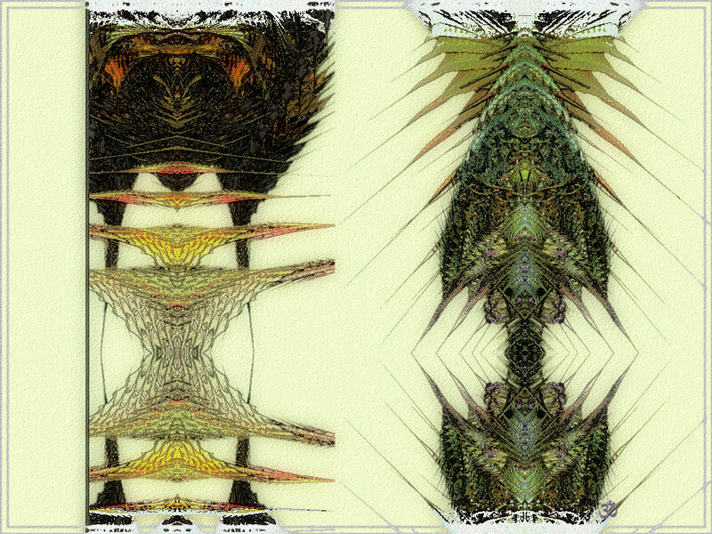 Symmetrical Digital Fractal Art — Green