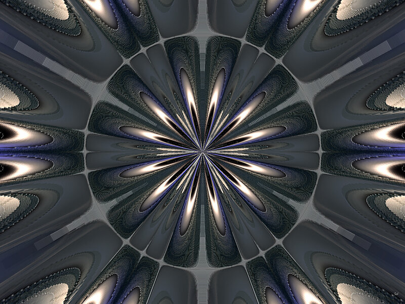 symmetrical digital fractal art