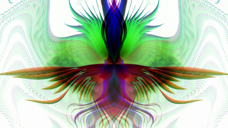 Symmetrical Digital Fractal — Green