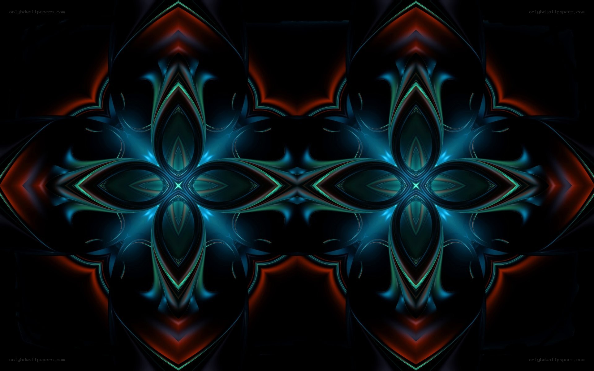 symmetrical digital mandala