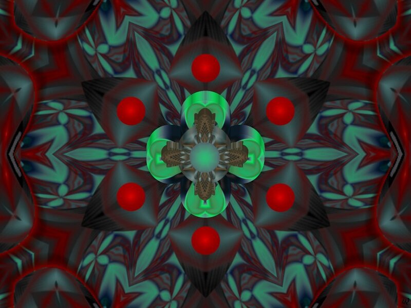 symmetrical digital mandala