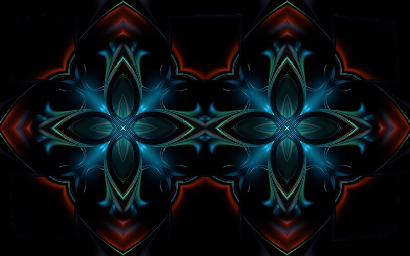 Symmetrical digital mandala