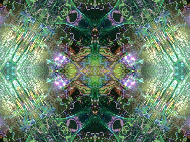 Symmetrical Digital Pattern — Green