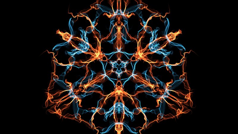 Symmetrical Energy Pattern — Orange