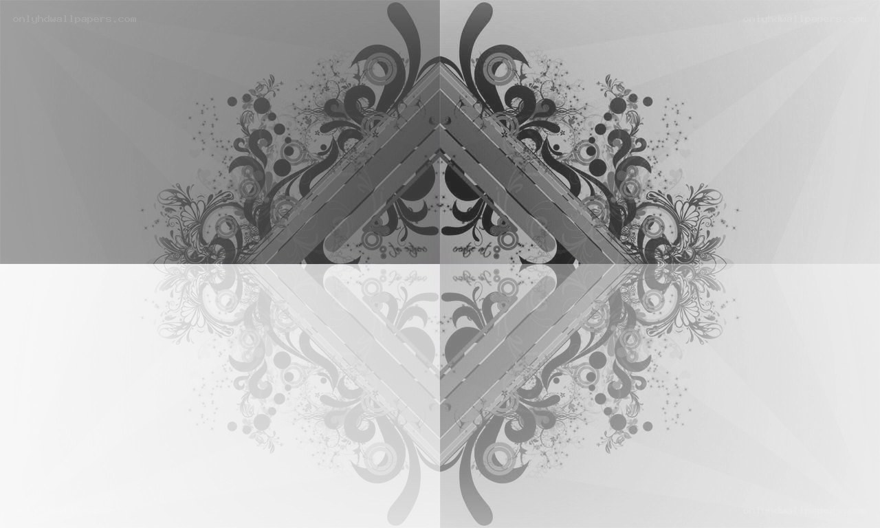 symmetrical floral design