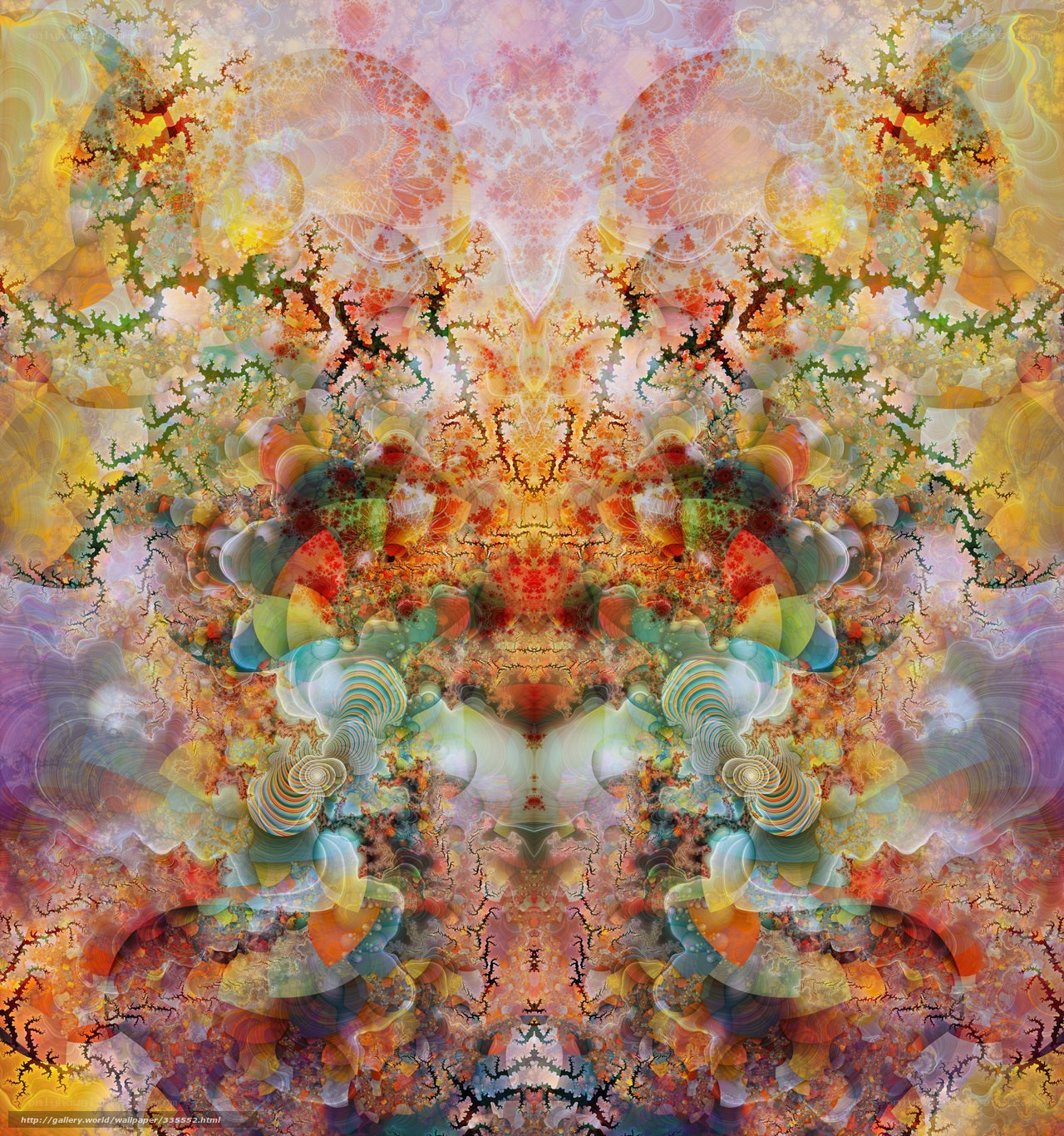 Symmetrical fractal art