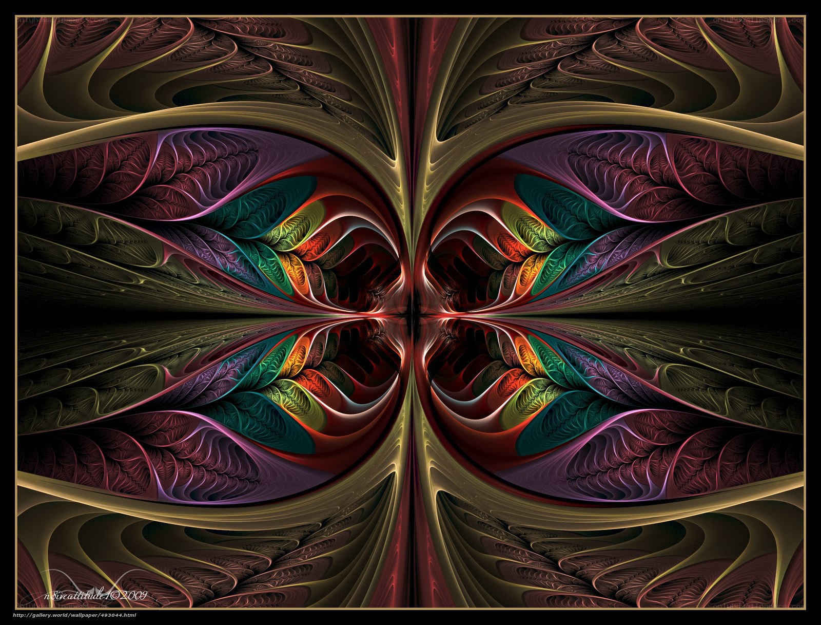 Symmetrical fractal art