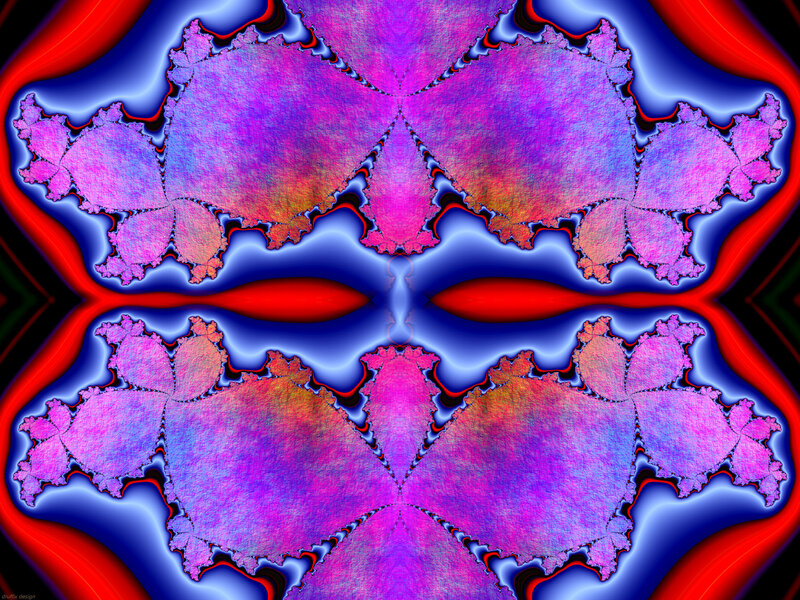 Symmetrical fractal art design